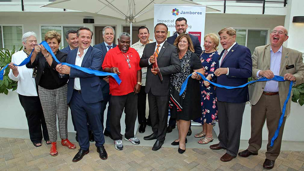 Jamboree Buena Esperanza ribbon cutting ceremony
