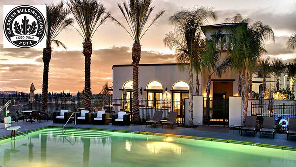 Jamboree’s Bonterra affordable family community pool in Brea, CA