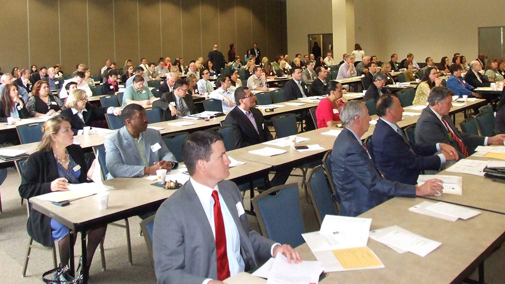 udience at industry conference
