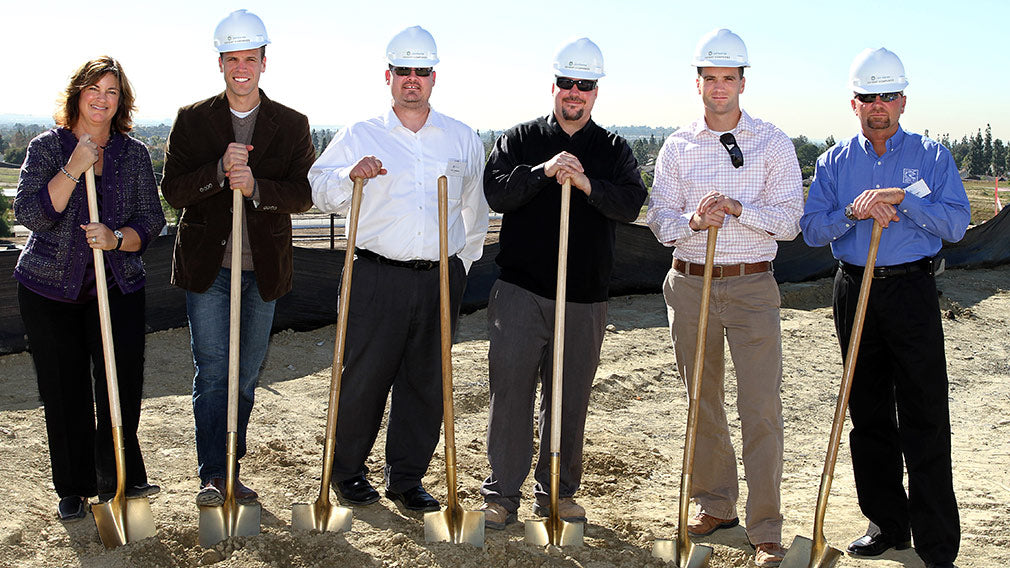 Jamborees Bonterra in Brea Ground Breaking partner shovel photo 
